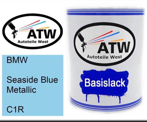 BMW, Seaside Blue Metallic, C1R: 1L Lackdose, von ATW Autoteile West.